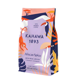 Kahawa 1893 African Spice coffee package with colorful design on a white background